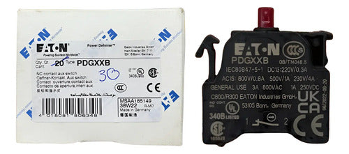 Kit Com 4 Peças: Contato Auxiliar Pdgxxb Eaton 0