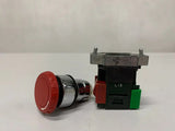 Botão 2b-2002g.11r 22mm 1naf Vm Eaton