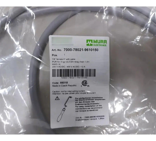Conector 7000-78021-9610150 Murr  Novo !!!