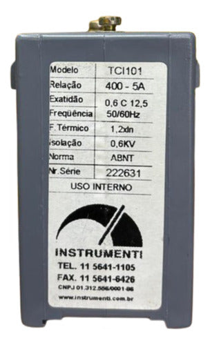 Transformador Tci101 400-5a 50/60hz 0,2 C12,5 Instrumenti