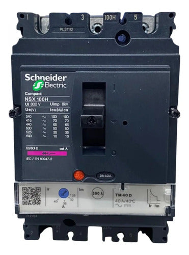 Disjuntor Tripolar 40a Nsx100h-tm40d Lv429674 Schneider