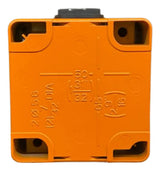 Botoeira 22mm Metalica 1 Furo Laranja Xapr1501 Schneider