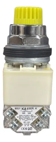 Botão 30mm Metálico 1naf Amarelo 9001k2l38lyyh13 Schneider Amarelo -