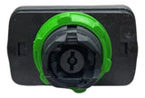 Cabeçote P/ Botão Triplo 22mm Plástico Zb5aa72124 Schneider Preto E Vermelho -