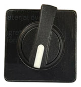Manopla Knob Curto 45x45 Preta 4 Furos Kae1h Schneider