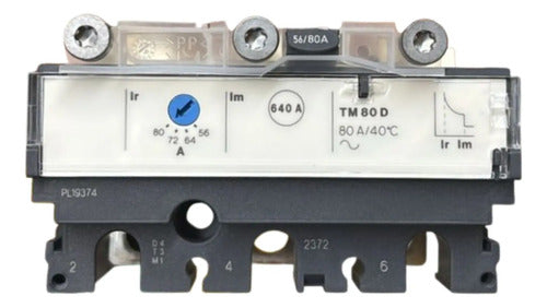 Disparador Nsx100 Tm80d Tripolar Lv429031 Schneider - 50-60hz