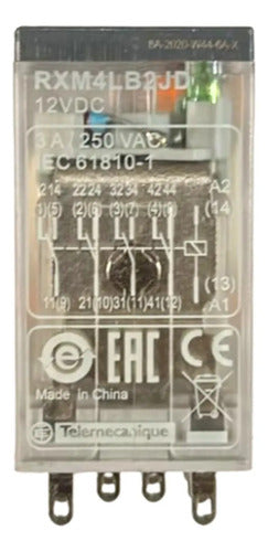 Kit Com 2: Rele Interface 4naf 3a 12vcc Rxm4lb2jd Schneider