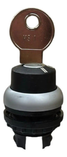 Comutador M22-wrs3 (m22-wrs3q) 22mm 3 Posições Preto Eaton