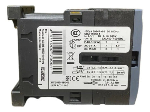 Contator 24vcc 3rt2015-1bb42 Siemens Novo! 24vcc
