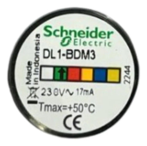 Lampada Led Para Base Ba15d 220v Verde Dl1bdm3 Schneider