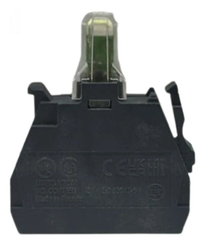 Bloco De Contato Luminoso Led Universal Bc Zbvbg1 Schneider Preto 24 A 120vca Cc