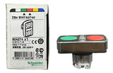 Cabeçote P/ Botão Duplo Luminoso Vd/vm Zb4bw7a3740 Schneider Verde/vermelho Não Se Aplica