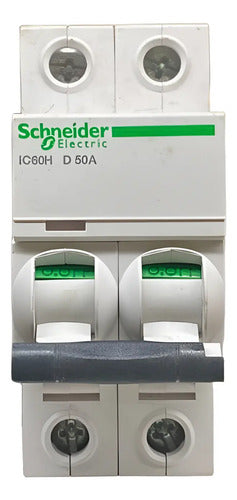 Disjuntor Acti9 Ic60h 2p Curva D 50a 440v A9f85250 Schneider 440v 50/60 Hz