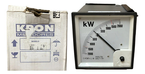 Wattimetro Ew96 Esq. 19 3000/5a 440/115v C/ Trmv Kron 440/115v