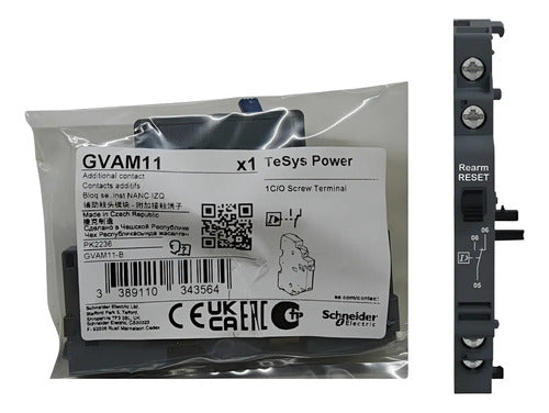 Bloco De Contato Auxiliar Gvam11 Schneider (linha Nova - Pt) 24...240 V Ca E 24...60 V Cc