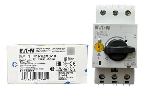Disjuntor Motor Pkzm0-10 6,3-10a Eaton - 50/60hz