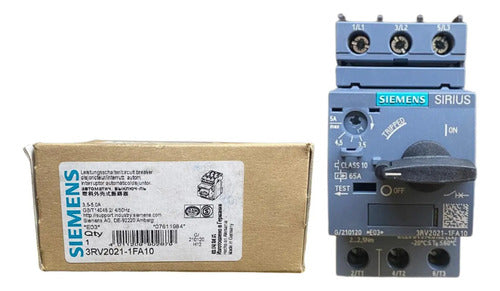 Disjuntor Motor 3rv2021-1fa10 3,5-5,0a Siemens