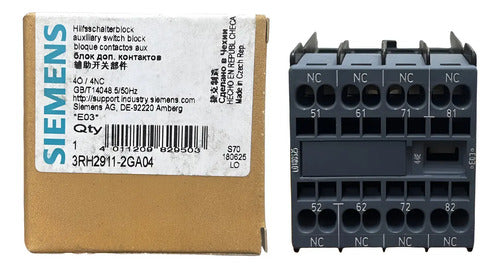 Bloco De Contato Auxiliar Frontal 4nf 3rh2911-2ga04 Siemens