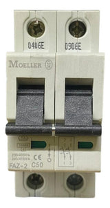 Disjuntor Bipolar 50a 10ka Faz-2-c50 Moeller