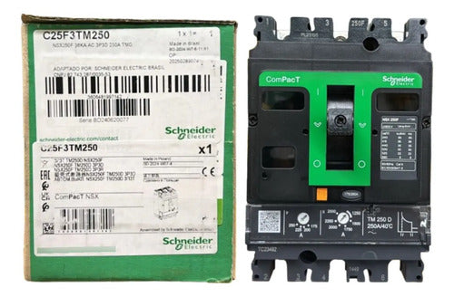 Disjuntor 3p Nsx250f-tmd250d 250a C25f3tm250 Schneider