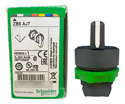 Cabeçote Para Chave Seletora Ø22mm Zb5aj7 Schneider Preto