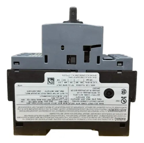 Disjuntor Motor 3rv2011-0ka10 0,9-1,25a Siemens Não Informado 50/60hz