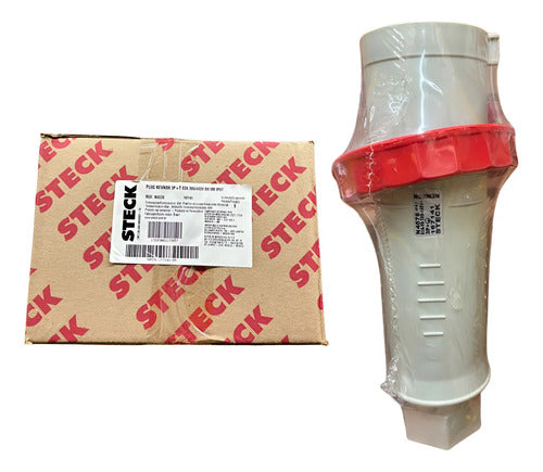 Plug N4576 63a 3p+t 380/440v 6h Vermelho Ip67 Newkon Steck Vermelho