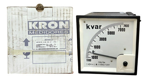 Varimetro Ev96 Esq10 -1100 A 7400kvar 700/5a 11000/120v Kron