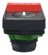 Cabeçote P/ Botão Triplo 22mm Plástico Zb5aa72124 Schneider Preto E Vermelho -
