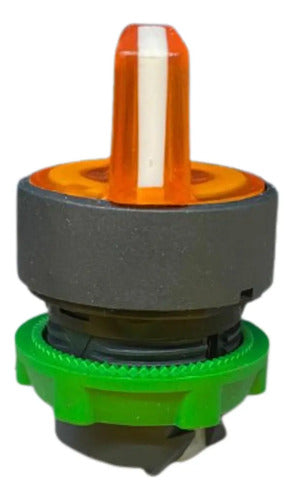 Cabeçote Para Chave Seletora Lum Ø22mm Zb5ak1353 Schneider Laranja -