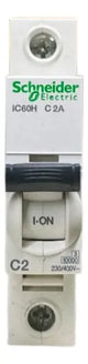 Disjuntor Acti9 Ic60h 1p Curva C 2a 230v A9f84102 Schneider
