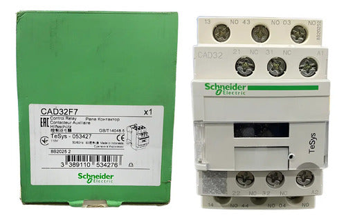 Contator Auxiliar 3na+2nf 11v Cad32f7 Schneider 110v