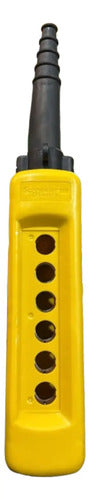 Botoeira Pendente Plastica 6 Furos Vazia Xaca06 Schneider  Amarela