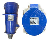 Kit Tomada N4249 + Plug N4279 32a 3p+t 200/250v Azul Steck Azul