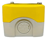 Botoeira De Comando 22mm Amarela 1 Furo Xalk01 Schneider Amarelo E Cinza