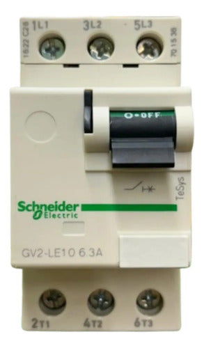 Disjuntor Motor Magnético Basculante Gv2le10 6,3a Schneider