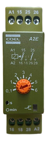 Rele Tempo A2e 6s 24vca/vcc A2e-ads Coel 24vca/vcc