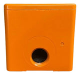 Botoeira Metalica Vazia 22mm 2 Furos Xapo2502 Schneider Laranja