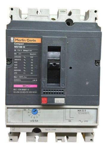 Disjuntor Tripolar Ns100h-ma12,5 12,5a Merlin Gerin