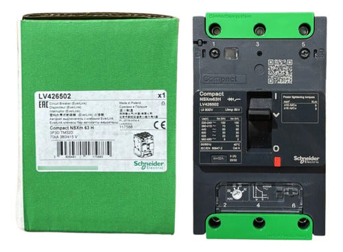 Disjuntor Nsxm 70ka Tm32d 3p Lv426502 Schneider