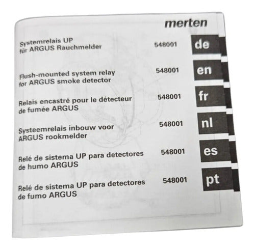 Detector De Fumaça Argus 230v 547520 + Relé 548001 Branco