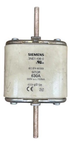 Elemento Fusível Sitor 3ne1436-0 630a Siemens 390v