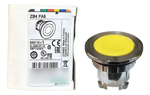 Kit Com 3: Cabeçote Para Botão Amarelo Zb4fa5 Schneider Amarelo 0