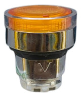 Kit Com 2: Cabeçote P/ Botão 22mm Metalico Zb4bw35 Schneider Laranja -