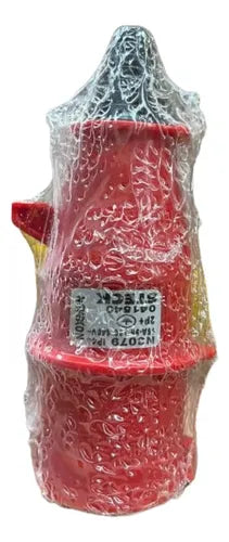 Kit Com 2: Plug N3079 16a 2p+t 380/440v Vermelho Steck Vermelho