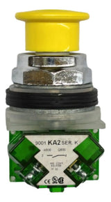 Botão 30mm Metálico 9001kr24yh5 Amarelo Schneider Amarelo -