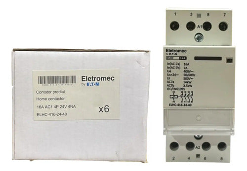 Contator 4p Elhc-416-24-40 16a 4na Eaton