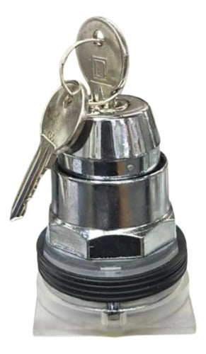 Comutador 30mm 2 Posições C/ Chave 9001ks11k3h7r Schneider Metálico 2na