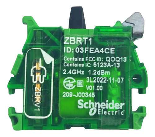 Transmissor Sem Cabeçote Para Botão Verde Zbrt1 Schneider