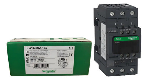 Contator 3p Tesys 50a 1na+1nf 115vca Lc1d50afe7 Schneider 127v